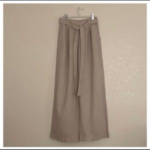 Kaktus Linen Wide-Leg Pants, Size S